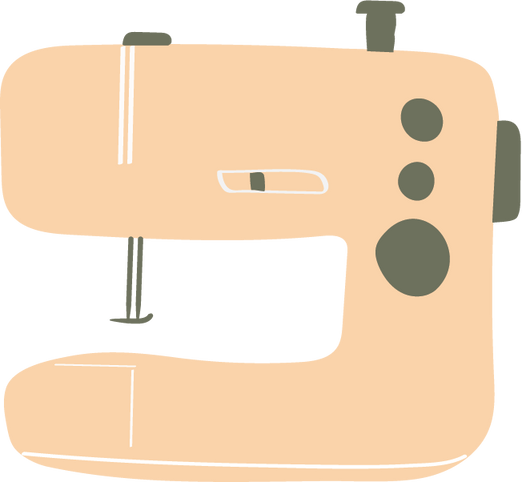 Hand Drawn Sewing Machine
